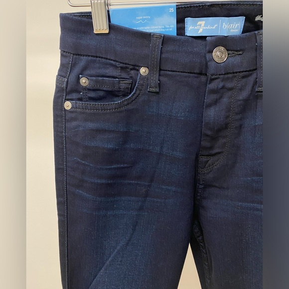 High Waist Skinny, 7 For All Mankind Denim Jeans - Picture 3 of 6